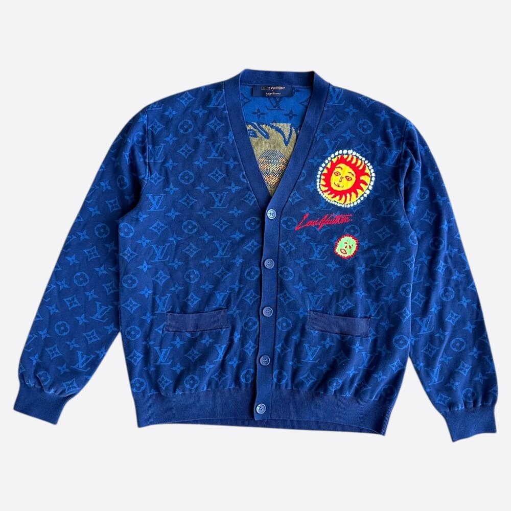 Louis Vuitton Yayoi Kusama Blue Monogram Cardigan
